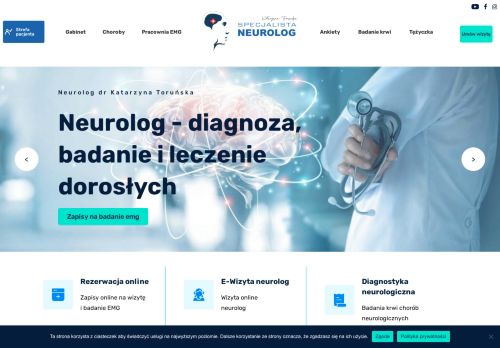Gabinet neurologiczny, Pracownia emg dr Katarzyna Toruńska Gabinet neurologiczny, Pracownia emg dr Katarzyna Toruńska