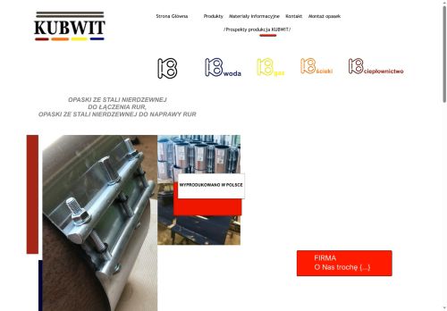 Producent armatury wodociągowej naprawczej i przyłączeniowej KUBWIT Producent armatury wodociągowej naprawczej i przyłączeniowej KUBWIT