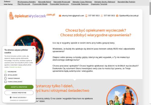 Kursy ONLINE na i dla Opiekunów Wycieczek! Kurs w pelni ONLINE Kursy ONLINE na i dla Opiekunów Wycieczek! Kurs w pelni ONLINE