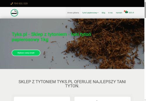 Tytoń papierosowy z dostawą kurierem Tytoń papierosowy z dostawą kurierem