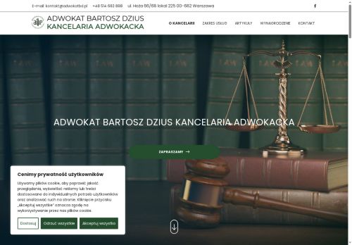 Adwokat Bartosz Dzius, Kancelaria Adwokacka