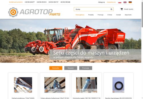 Agrotop części do kombajnów