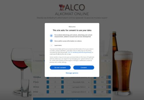 Alkomat Online sprawdź ilość promili we krwi