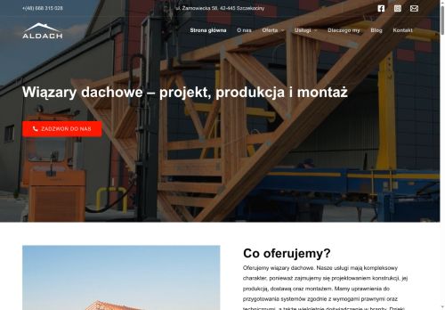 Prefabrykowana więźba dachowa ALDACH