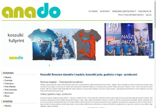 Nadruki na odzież Anado