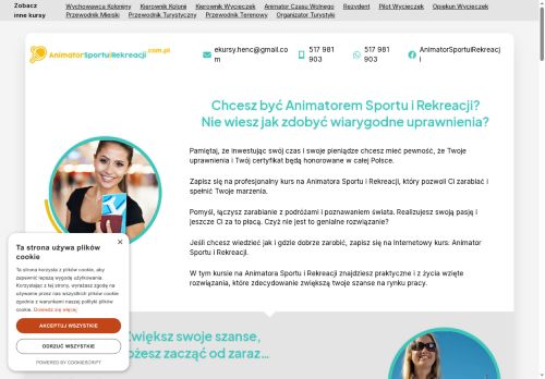 Zostan animatorem sportu i rekreacji! Zapisz sie na nasz kurs ONLINE!