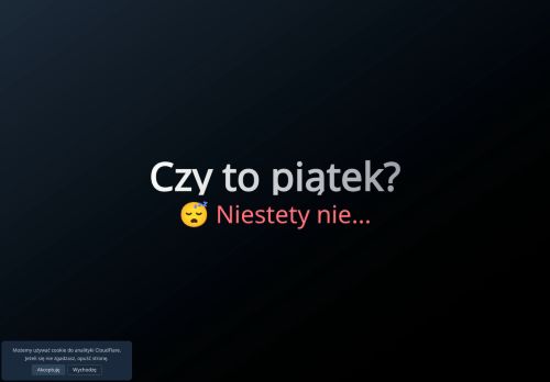 Czy to piątek?