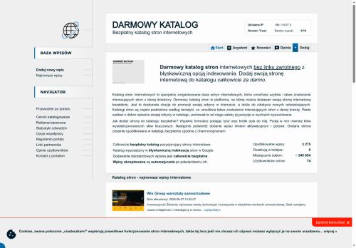 Darmowy katalog stron internetowych w Polsce