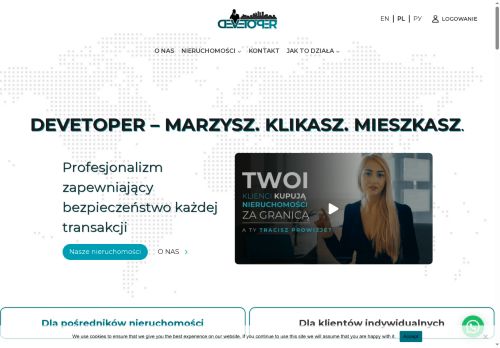 DEVETOPER platforma sprzedaży nieruchomosci