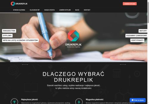 DrukReplik Dyplomy kolekcjonerskie ze wszystkich szkół i uczelni