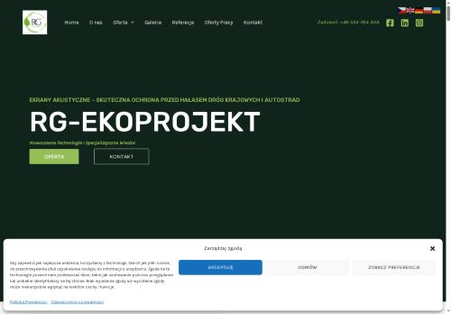 Ekrany Akustyczne, geotechnika RG EkoProjekt