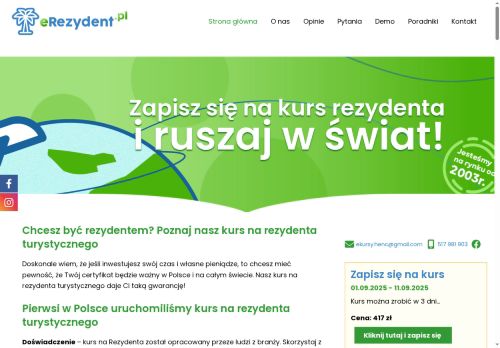 Kursy dla i na Rezydenta Wycieczek bez wychodzenia z domu!! ONLINE