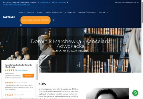 Blog prawny Adwokata Dominika Marchewki z Warszawy