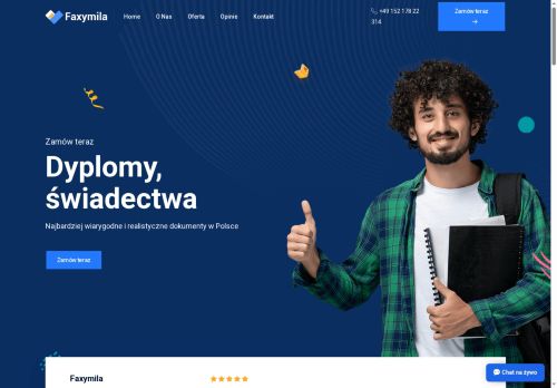 Faxymilia świadectwa i dyplomy szkolne