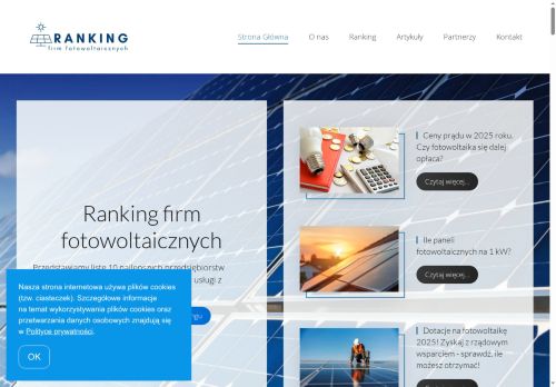 Ranking firm fotowoltaicznych