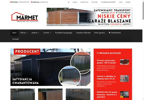 Popularne blaszaki firmy MARMET