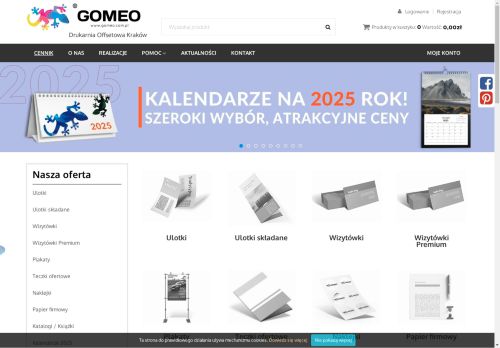 Gomeo, druk wizytówek online Kraków