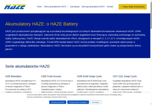 Akumulatory Haze COMSYSTEM s.c.
