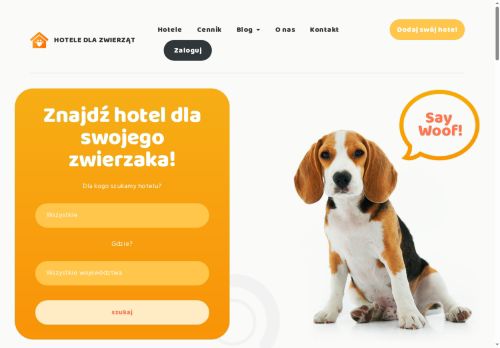 Serwis z hotelami dla zwierząt