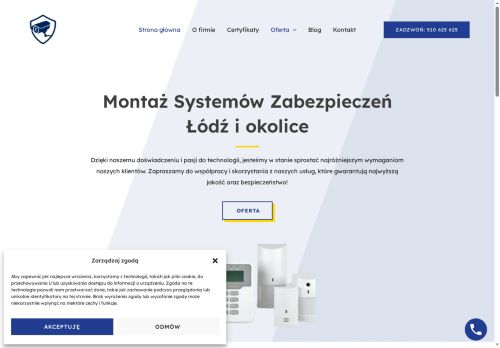 Firma OK Systemy Zabezpieczeń Łódź.
