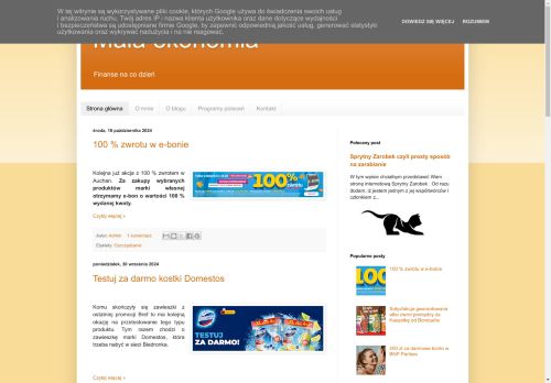 Blog Mała Ekonomia o finansach na co dzień