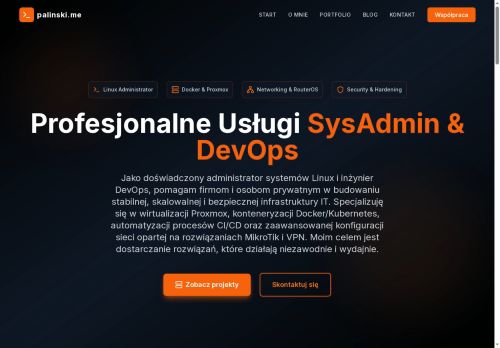 Palinski.me Linux, DevOps i infrastruktura IT