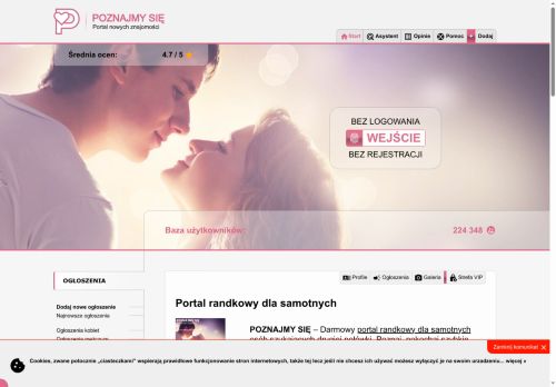 Poznajmy się na bezpłatnym portalu randkowym