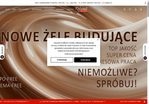 Reforma Profesjonalne lakiery do paznokci