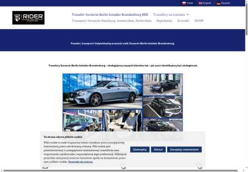 RIDER przewóz osob Szczecin, buisness taxi, transfer na lotnisko