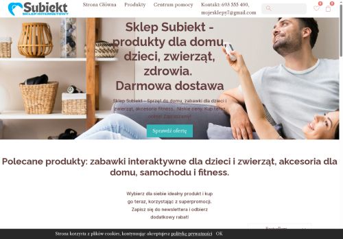 Sklep Subiekt fontanna dla kota