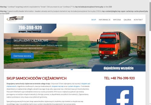 Skup aut ciężarowych