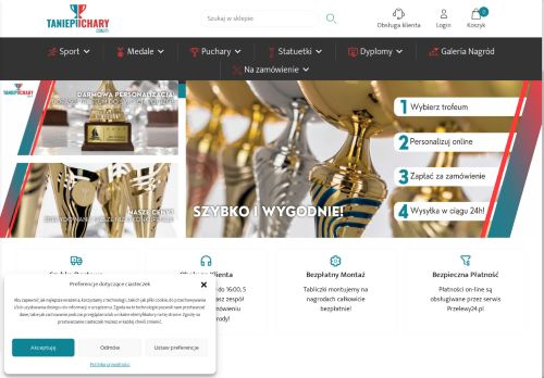 Tanie Puchary i Trofea sportowe na zamówienie