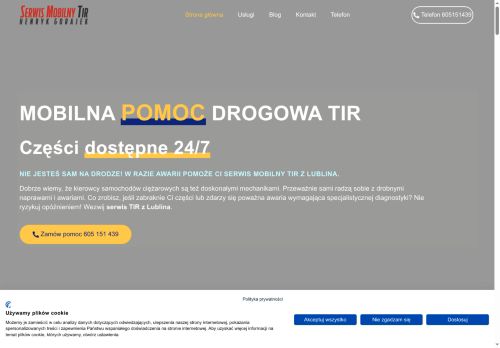 Pomoc drogowa mobilna TIR Lublin