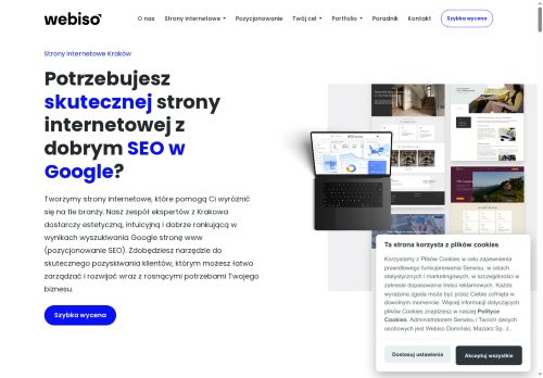 Webiso pozycjonowanie strony SEO tworzenie witryn Krakow