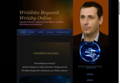 WRÓŻBITA BOGUMIŁ, Rytuał Miłosny, Wróżby Online, Zdejmowanie Klątw